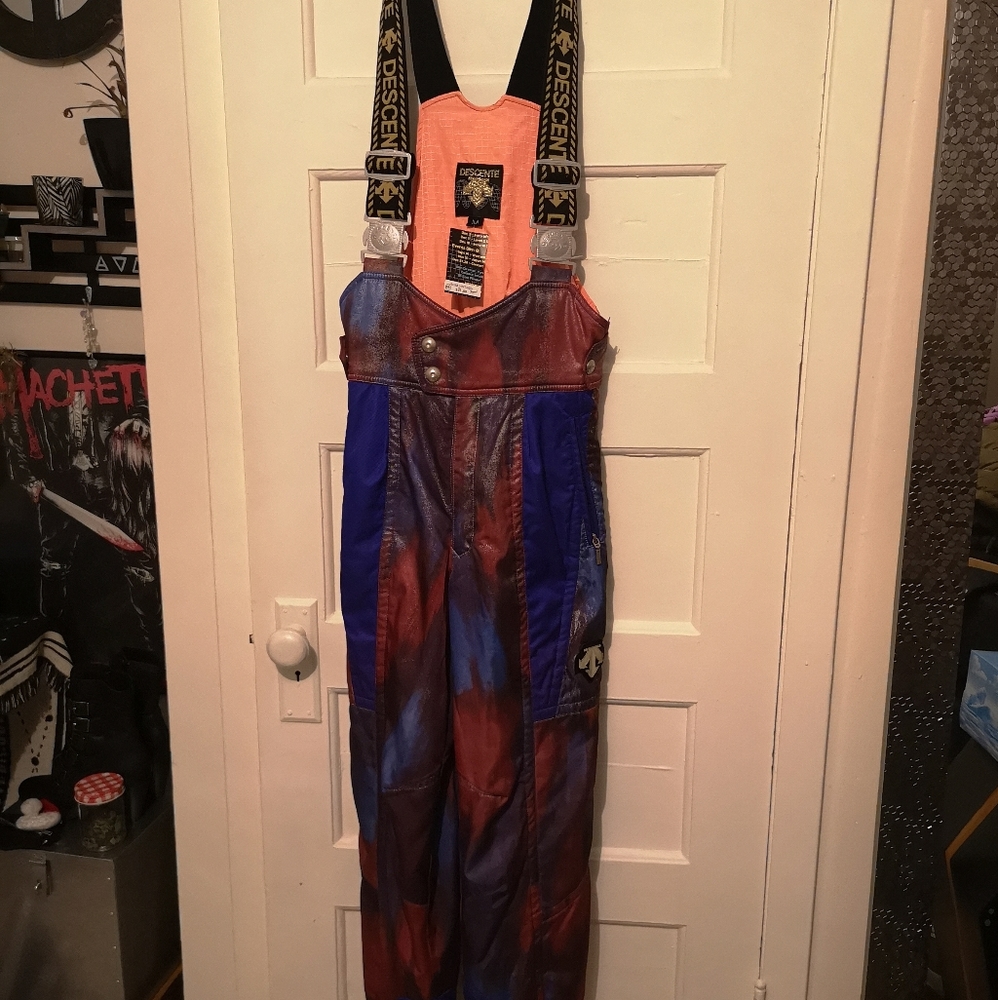 Vintage Descente Made in Japan Rare Ski Overalls Snow Pants